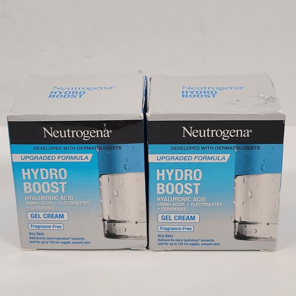 Neutrogena Hydro Boost Gel Cream Fragrance-Free 50ml Set of 2 NIB - Picture 1 of 5